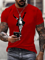 Men's Print Casual Printed T-shirt