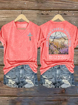 Women's  God Turns Broken Pieces Into Masterpieces Christian Tops Comfort Colors T-Shirt