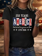 Women's 250 YEARS AMERICA Printed T-Shirt