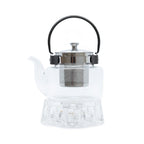 Love Heart Shaped Glass Tea Pot Warmer