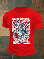 Men's THIS PLACE Round Neck Printed T-Shirt