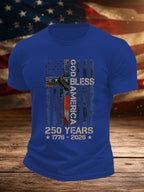 Men's GOD BLESS AMERICA Printed T-Shirt