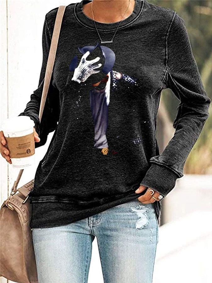 Women's vintage Print Sweatshirt