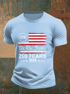 Men's 250 YEARS Print Round-Neck T-Shirt