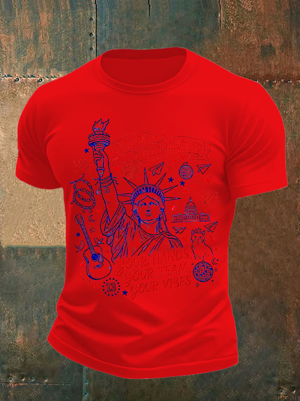 Men's Pledge Allegiance To Your Hands Your Team Your Vibes Shirt