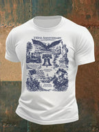 Men's  Retro USA 250th Anniversary Print T-Shirt
