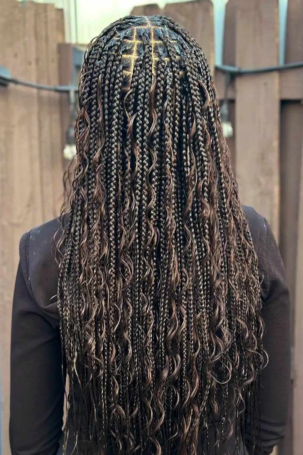 #2 Dark Brown Color Deep Wave Bulk Braiding Hair Extensions BU13