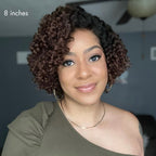 Trendy Short Cut Curly Minimalist HD Lace Glueless Side Part Wig 100% Human Hair Pre-Cut Lace