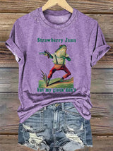 Women's Strawberry Jams but my glock don't Printed T-Shirt