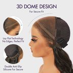 PreMax Wigs - Nature Max Yaki / Silky Bob Ear-to-Ear Glueless 13x6 Frontal HD Lace Short Bob Wig
