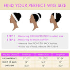 PreMax Blonde Mix Black Loose Wave Glueless 5x5 HD Lace Closure Wig Large & Small Cap