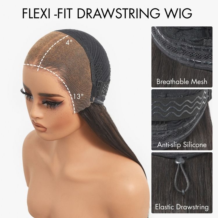 PreMax Wigs - 180% Density Body Wave / Straight Glueless 13x4 Frontal Lace Long Wig Pre-Cut Lace