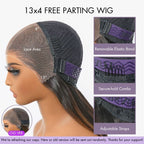 180% Density Water Wave HD 13x4 Frontal Lace Free Part Glueless Human Hair Wig Pre Cut Lace