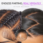 Retro 90s Flip Ends Bob Cut Wig Glueless 13x4 Frontal Lace Human Hair Wig