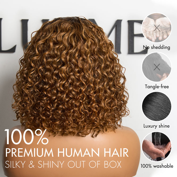 Readitress™ Boho Braids Deep Curly Glueless 5x5 Closure Lace with Braided Top Human Hair Wig Pre-Cut Lace