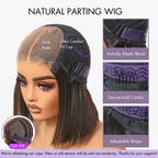 Wet and Wavy 5x5 Closure Pre-Cut Lace Water Wave Wig Glueless Side Part Human Hair Wig