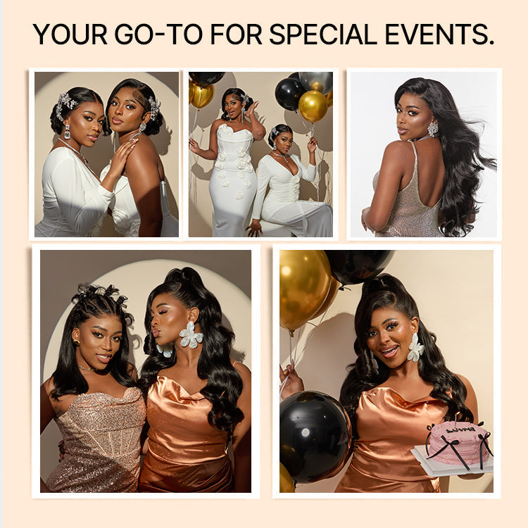 NatureMAX™ 250% Density Loose Wave Glueless 13x6 HD Lace Front High Density Long Wig Pre-Cut Lace Flexi-Fit Drawstring Cap