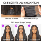 Luvme All-Day Comfort™ Wig Silky Blunt Cut Bob Glueless 7x6 Closure HD Lace Wig Pre-Cut Lace