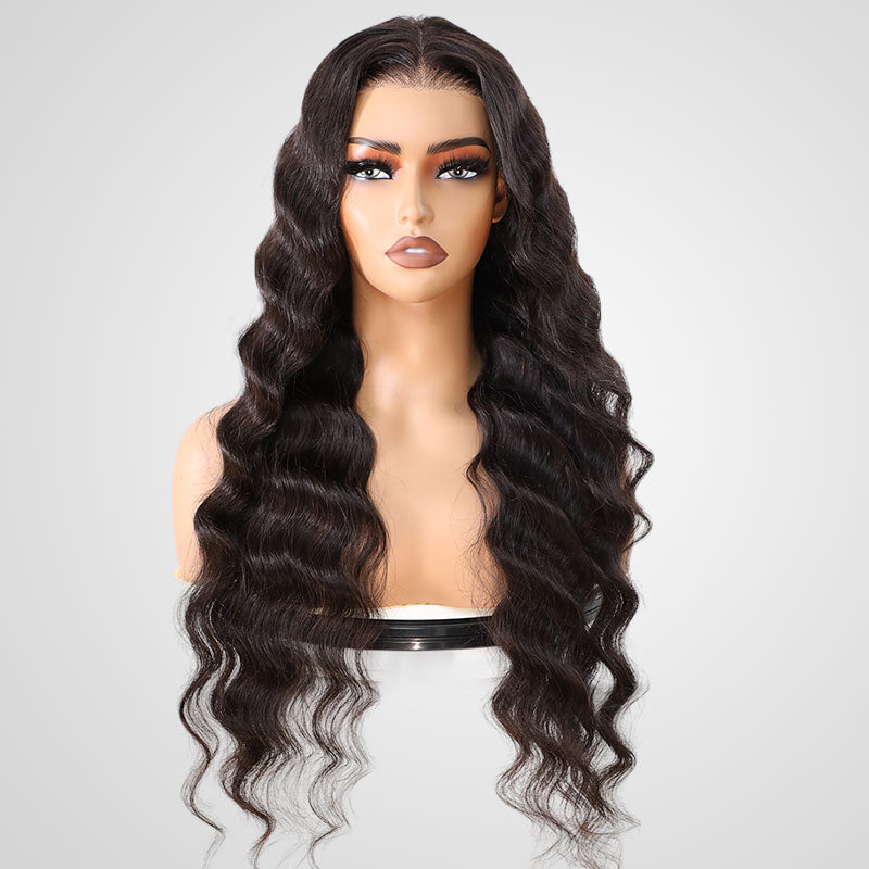 QVR 7x5 Glueless Lace Straight Wig With Pre Plucked Hairline 180% Density