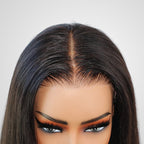 QVR 7x5 Glueless Lace Straight Wig With Pre Plucked Hairline 180% Density