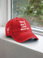 Unisex They Don't Care About Us Printed Hat