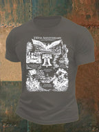 Men's  Retro USA 250th Anniversary Print T-Shirt