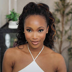 QVR Highlight Brown Body Wave Feather Crochet Hair Machine Made Feather Human Hair Extension