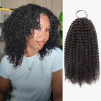 QVR Water Wave Crochet Hair Natural Black Machine Made Feather Human Hair Extension