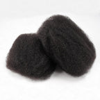 QVR Natural Black Afro kinky Bulk Hair Extensions For Braiding Dreadlock Human Hair