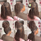QVR Best Quality Kinky Twist Style 4 Packs Afro kinky Bulk Braiding Human Hair