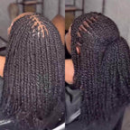 QVR Natural Black Afro kinky Bulk Hair Extensions For Braiding Dreadlock Human Hair