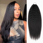 QVR Deep Wave Feather Crochet Human Hair with Sprial Ends Machine Made Crochet Weave Hair Extensions