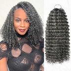 QVR Ombre #T4/30 Human Crochet Hair Small Kinky Curly Machine Made Feather Crochet Hairstyle