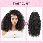 QVR Miracle Knots X Half Wig Hack Seamless Miracle Braids Human Hair Crochet Weave Hair Extension