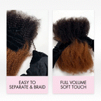 Member Sale | QVR Ombre Brown #T1B/30 Afro kinky Bulk Human Hair