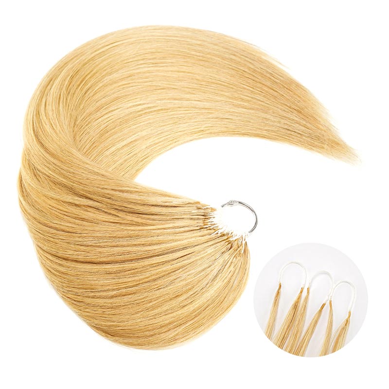 QVR Silk Straight Feather Crochet Human Hair Light Brown #6 Machine Made Crochet Weave Hair Extensions