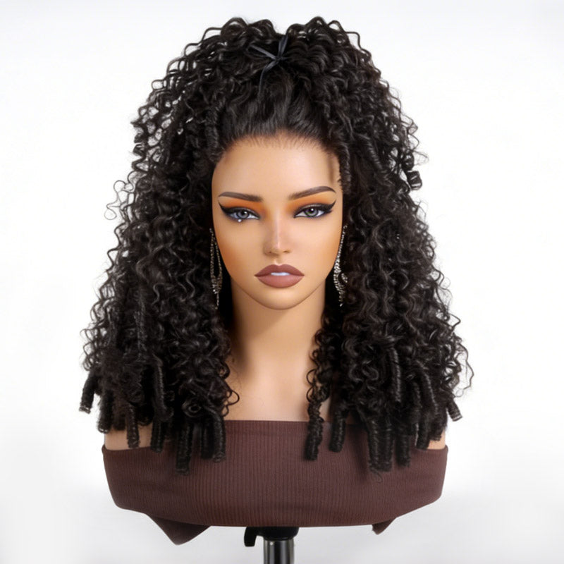 QVR Burmese Curly 13X4 Lace Front Wig Wear To Go 4Pre Design Virgin Human Hair Wigs