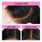 QVR Glueless Burmese Curly #T1B/4 Dark Brown 5X5 Pre-cut Lace Closure Wig with Black Roots Human Hair Wigs