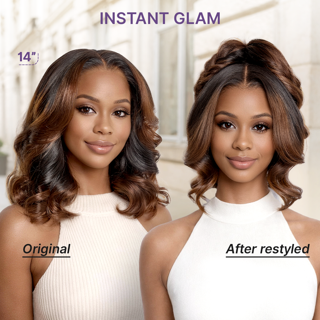Luvme All-Day Curl Hold™ Premier Grade Hair Shoulder Length Body Wave CuticleAlign™ PartingMax Glueless 7x6 HD Lace Wig Pre-Cut Lace