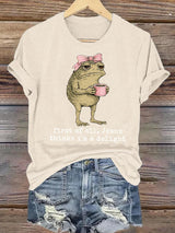 Women's  First Of All Jesus Thinks I'm A Delight Shirt, Funny Christian Frog T-Shirt