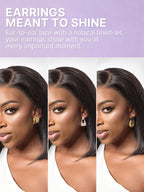 NatureMAX™ 200% Density Ombre Brown / Natural Black Loose Wave Glueless 13x6 HD Lace Front Shoulder Length Wig Pre-Cut Lace Flexi-Fit Drawstring Cap