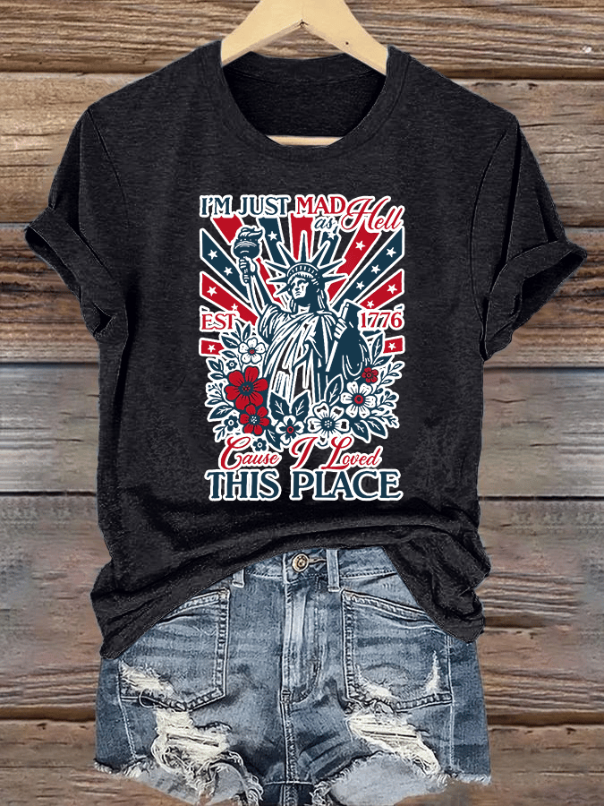 Women's  THIS PLACE Round Neck Printed T-Shirt