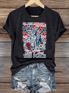 Women's  THIS PLACE Round Neck Printed T-Shirt