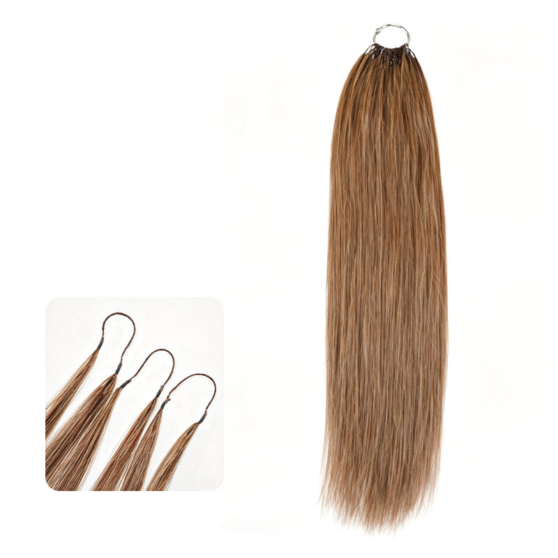 QVR Silk Straight Feather Crochet Human Hair Platinum Blonde #1001 Machine Made Crochet Weave Hair Extensions