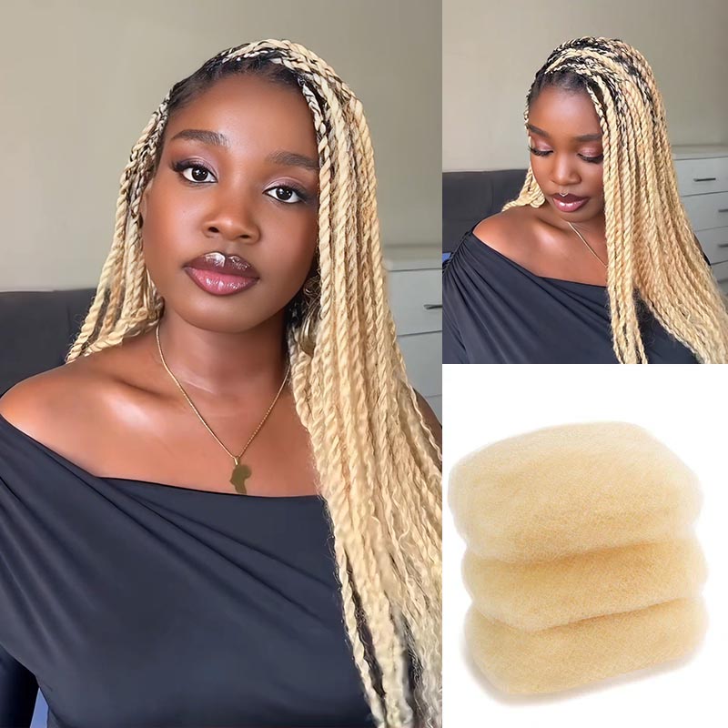 QVR Natural Black Afro kinky Bulk Hair Extensions For Braiding Dreadlock Human Hair