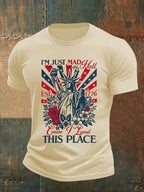 Men's THIS PLACE Round Neck Printed T-Shirt
