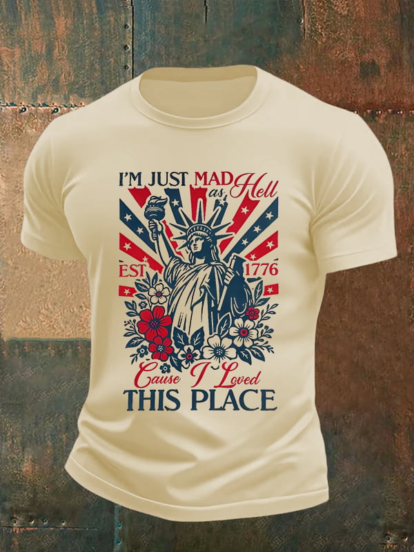 Men's THIS PLACE Round Neck Printed T-Shirt