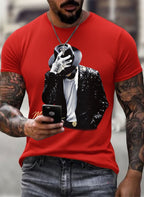 Men's Fun Character Print T-Shirt