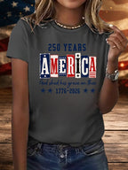Women's 250 YEARS AMERICA Printed T-Shirt