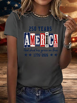 Women's 250 YEARS AMERICA Printed T-Shirt